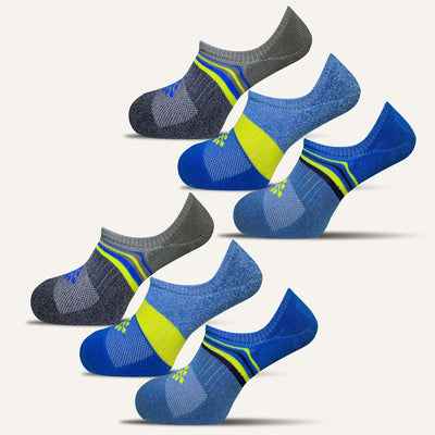Men's Hidden No Show Socks - 6 Pair - True Energy Socks