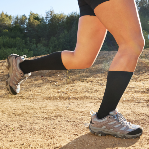 Women's Merino Wool Trail Running Compression Socks