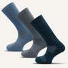Men's Colorful Performance Crew Socks- 3 Pair