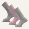 Women's Colorful Performance Crew Socks - 3 Pair