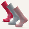 Women's Colorful Performance Crew Socks - 3 Pair - True Energy Socks