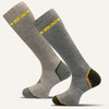 Men's Colorful Knee High Wide Calf Compression Socks - 2 Pair