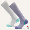 Women's Colorful Knee High Compression Socks - 2 Pair