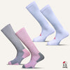 Women's Colorful Knee High Compression Socks - 4 Pair