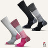 Women's Colorful Knee High Compression Socks - 4 Pair