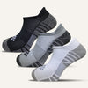 Men's Performance No Show Socks with Tab - 3 Pair