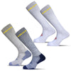 Men's Colorful Knee High Wide Calf Compression Socks - 4 Pair