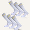 Men's Knee High Wide Calf Compression Socks - 6 Pair