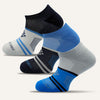 Women's Colorful Sport Cushioned Ankle Socks - 3 Pair