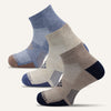 Men's Athletic Colorful Quarter Socks- 3 Pair - True Energy Socks