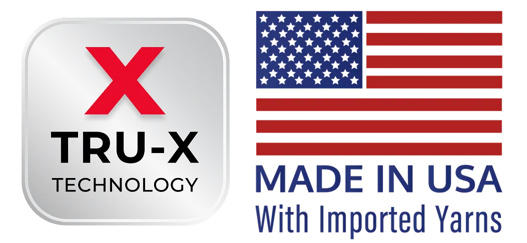 NEW Premium Merino Wool<br>POWERED BY TRU-X TECHNOLOGY<br>MADE IN THE USA