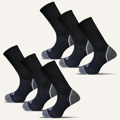 Men's Performance Crew Socks- 6 Pair - True Energy Socks