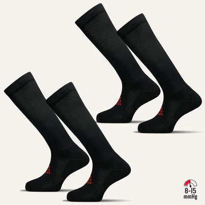 Men's Knee High Compression Socks - 4 Pair - True Energy Socks