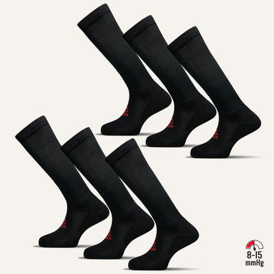 Men's Knee High Compression Socks - 6 Pair - True Energy Socks