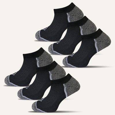 Men's Sport Cushioned Ankle Socks - 6 Pair - True Energy Socks