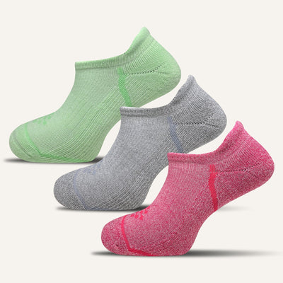 Women's Colorful Performance No Show Socks with Tab- 3 Pair - True Energy Socks