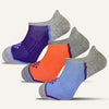 Men's Colorful Performance No Show Socks with Tab- 3 Pair - True Energy Socks