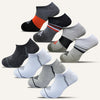 Men's Colorful Athletic Ultra Light Liner Socks - 8 Pair