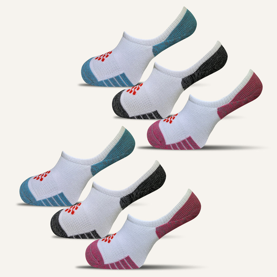 【メーカー直売】 Women's True – Pair 6 - Tab heel with Socks Show No Hidden その他