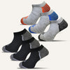 Men's Colorful Sport Cushioned Ankle Socks- 6 Pair - True Energy Socks