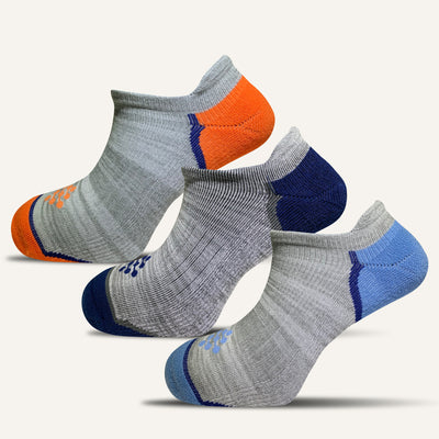 Women's Colorful Performance No Show Socks with Tab- 3 Pair - True Energy Socks