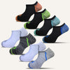 Men's Colorful Athletic Ultra Light Liner Socks - 8 Pair - True Energy Socks