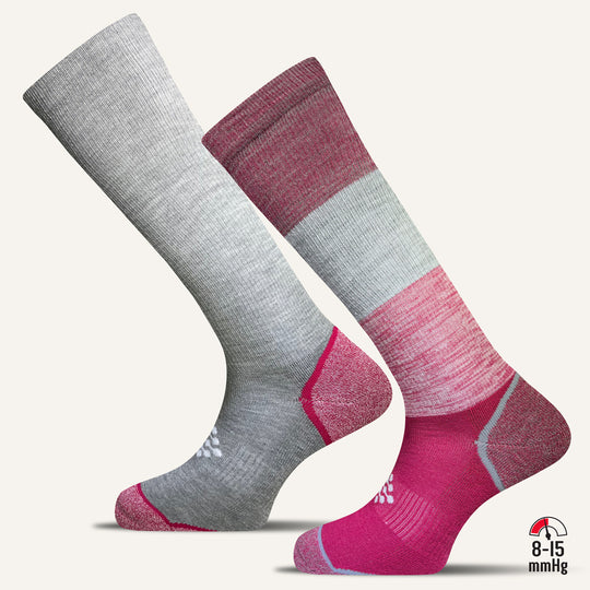 Men's Colorful Knee High Compression Socks - 2 Pair – True